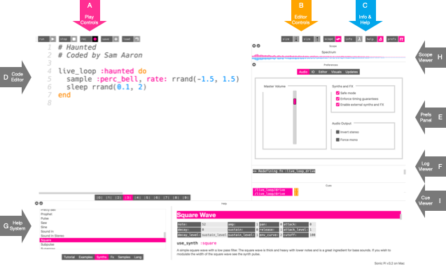 Sonic Pi Interface